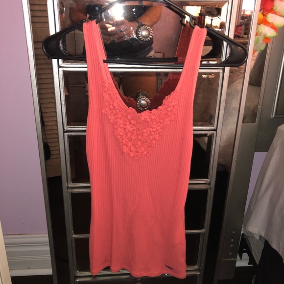 Coral Ribbed Tank - Picture 3 of 4